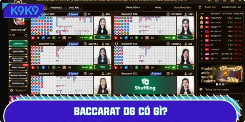 Baccarat DG có gì?
