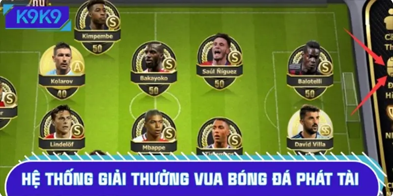 Các giải thưởng nổi bật trong vua bóng đá phát tài